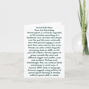 Tarjeta Parrot Talk