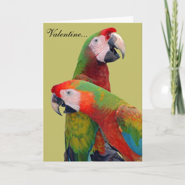 Tarjeta Parrot Valentine 007 (Anverso)