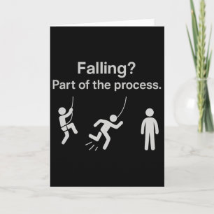 Tarjeta Parte que cae del proceso Arte minimalista de esca