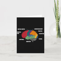 Partes de la anatomía del cerebro diagrama colorid