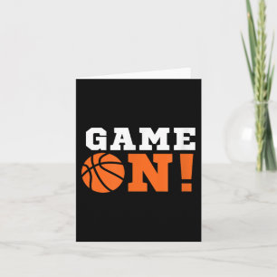 Tarjeta ¡Partida! Baloncesto B Ball Tee Motivación Guay T