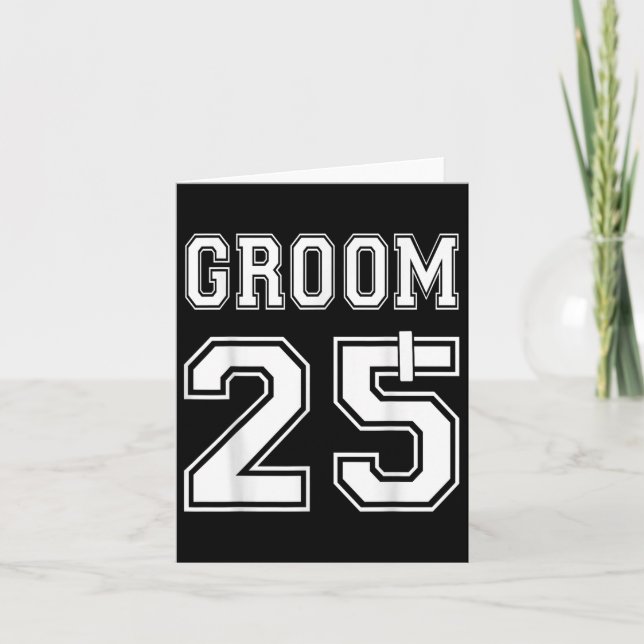 Tarjeta Partido de Compromiso de Groom 2025 coincidiendo c (Anverso)