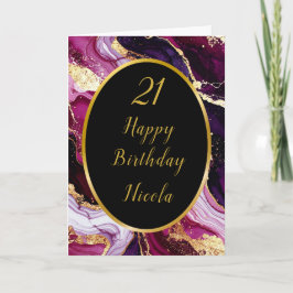 Tarjeta Partido de cumpleaños de los Agitados de Mármol de