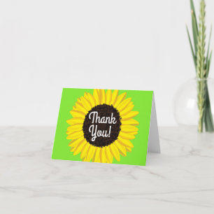Tarjeta Partido de Cumpleaños del Girasol