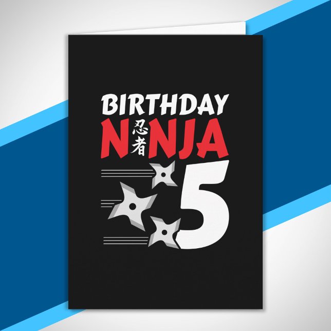 Tarjeta Partido de Cumpleaños Ninja - Cumpleaños Ninja 5 (Subido por el creador)