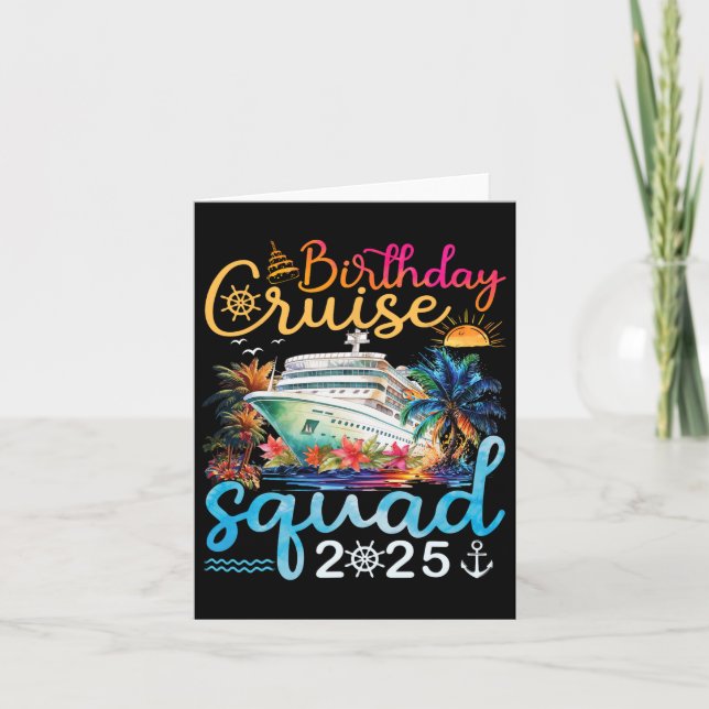 Tarjeta Partido de cumpleaños V de la brigada de cruceros  (Anverso)