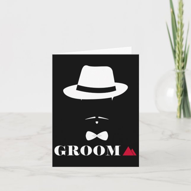 Tarjeta Partido de soltero Boda del anillo de Groom Squad  (Anverso)