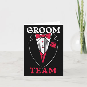 Tarjeta Partido del bachiller nocturno del equipo Groom Sq