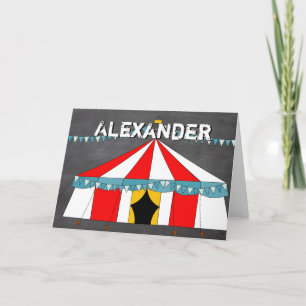 Tarjeta Partido del Cumpleaños del Circo