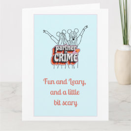 Tarjeta Partners in Crime, Bestie Funny Galantine's Card