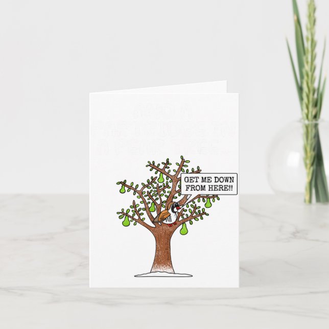 Tarjeta Partridge In A Pear Tree, Christmas Carol Singing  (Anverso)