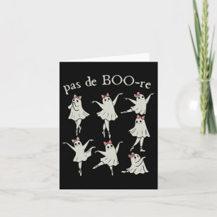 Tarjeta Pas De Boo-re Ballerina Ghost Halloween Spooky Sea