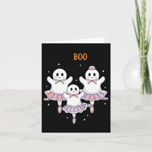 Tarjeta Pas De Boo-rée Bailarín de ballet Fantasma Espeluz