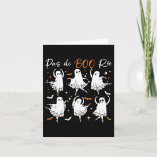 Tarjeta Pas De Boo-rée Bailarines Divertidas Fantasmas Pro