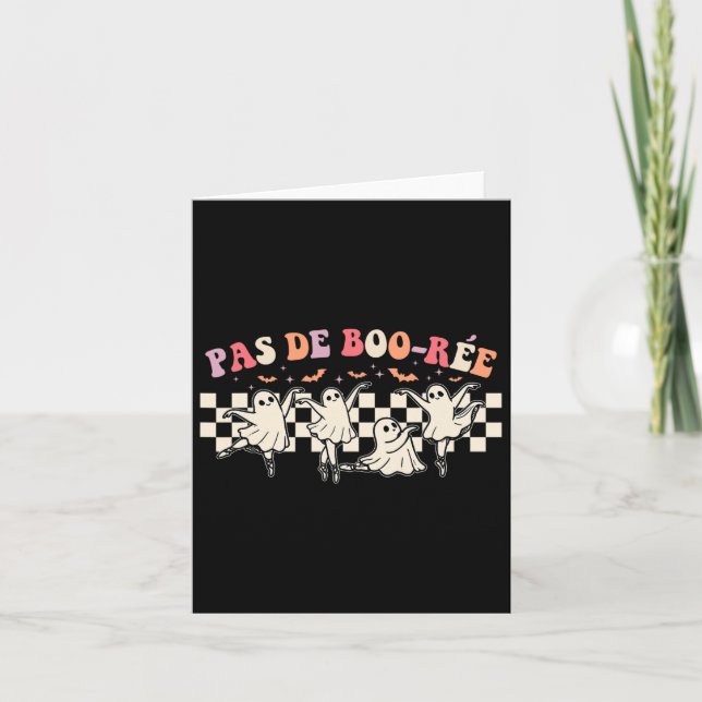 Tarjeta Pas De Boo-rée Fantasma Bailarín de Ballet de Hall (Anverso)