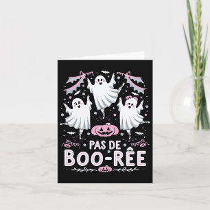 Tarjeta Pas De Boo-rée Fantasma Ballet Profesor de Baile D