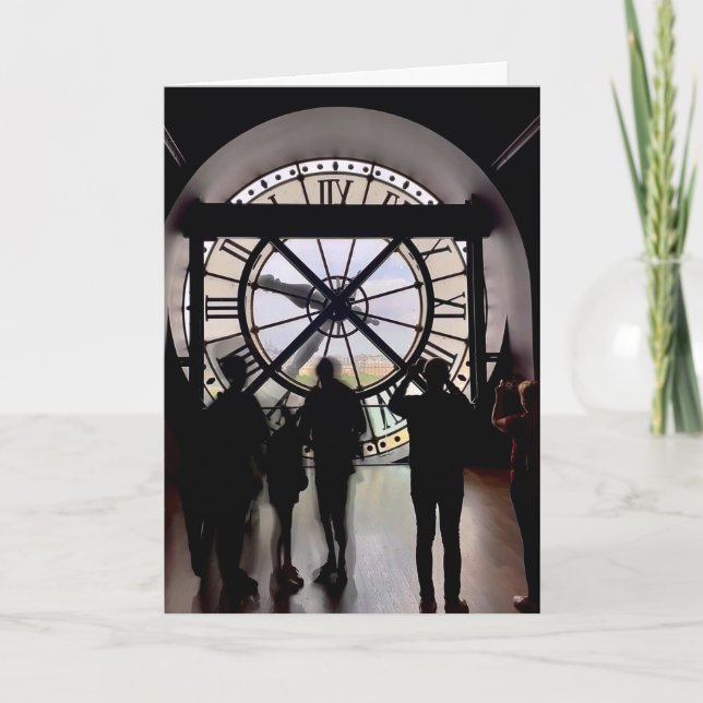 Tarjeta Pasando el tiempo en el Musée d'Orsay (Anverso)