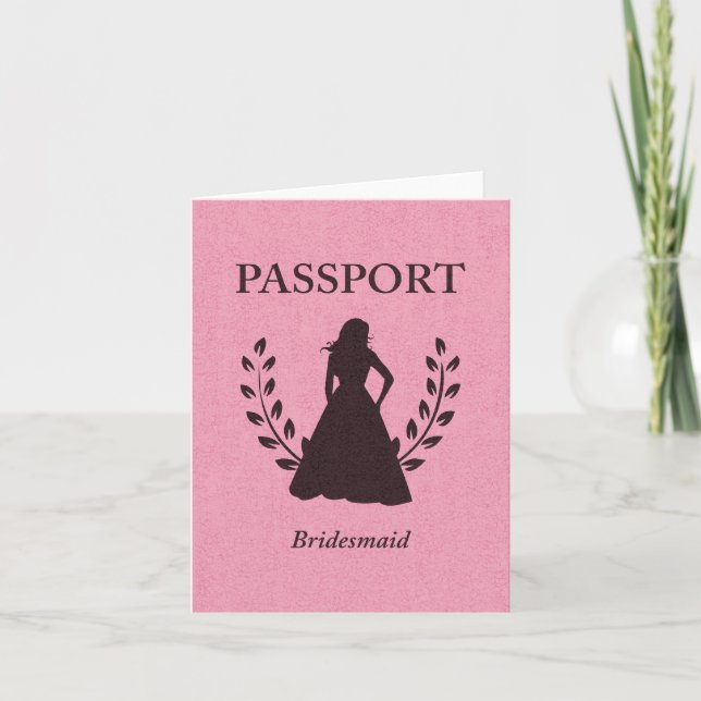 Tarjeta Pasaporte de la dama de honor (Anverso)