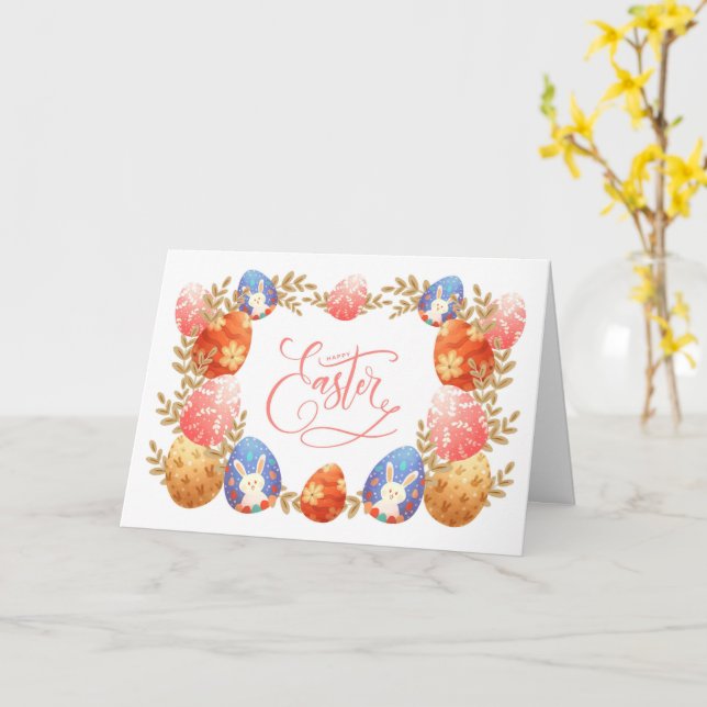 Tarjeta Pascua (flor amarilla)