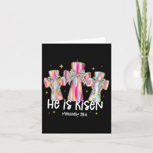 Tarjeta Pascua Cristiana Se Levanta Coquette Bow Bible Ve