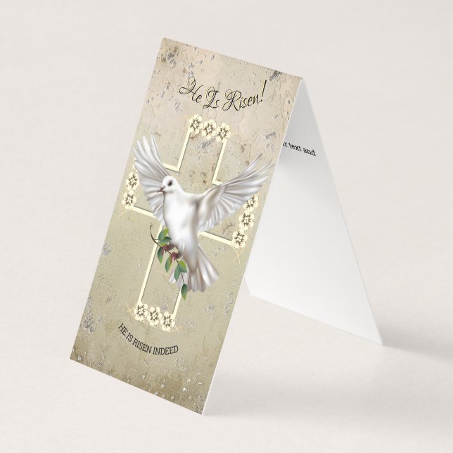 Tarjeta Pascua de la Paz (Anverso)