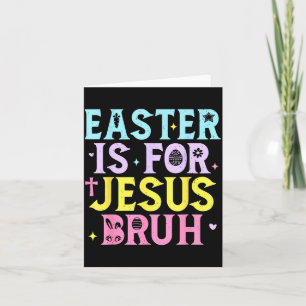 Tarjeta Pascua de Resurrección es para Jesús Cristiano Rel