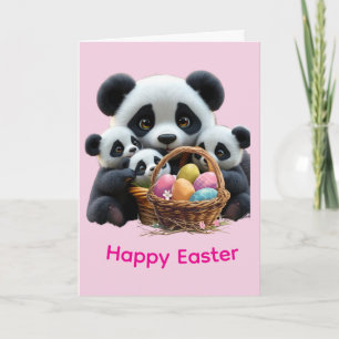 Tarjeta Pascua del oso panda