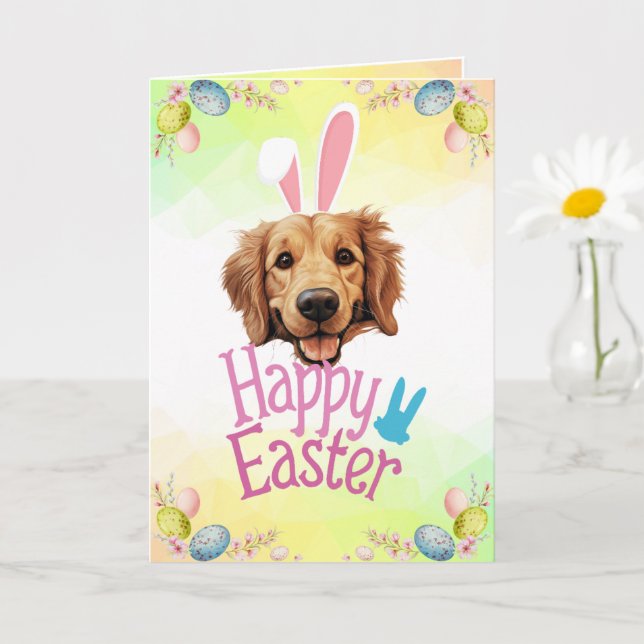 Tarjeta Pascua del personalizable Hoppy Goldie (Planta pequeña)