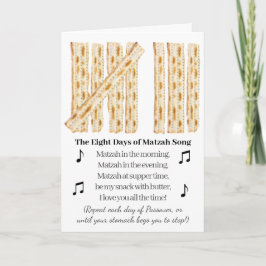 Tarjeta Pascua divertida 8 días de Pascua