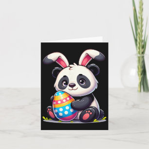 Tarjeta Pascua Panda Amantes Huevos Conejo Conejo Conejo C