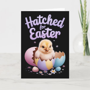 Tarjeta Pascua por pollitos nacidos para Pascua