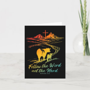 Tarjeta Pascua Sigue La Palabra No Los Herdos Romanos 122