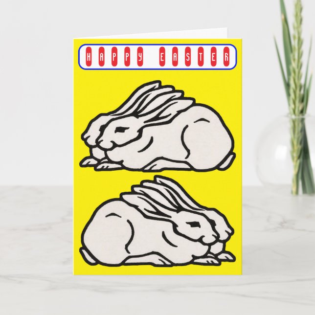 Tarjeta Pascua vintage (Anverso)