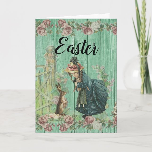 Tarjeta Pascua Vintage (Anverso)