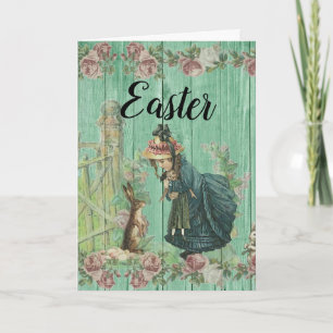 Tarjeta Pascua Vintage