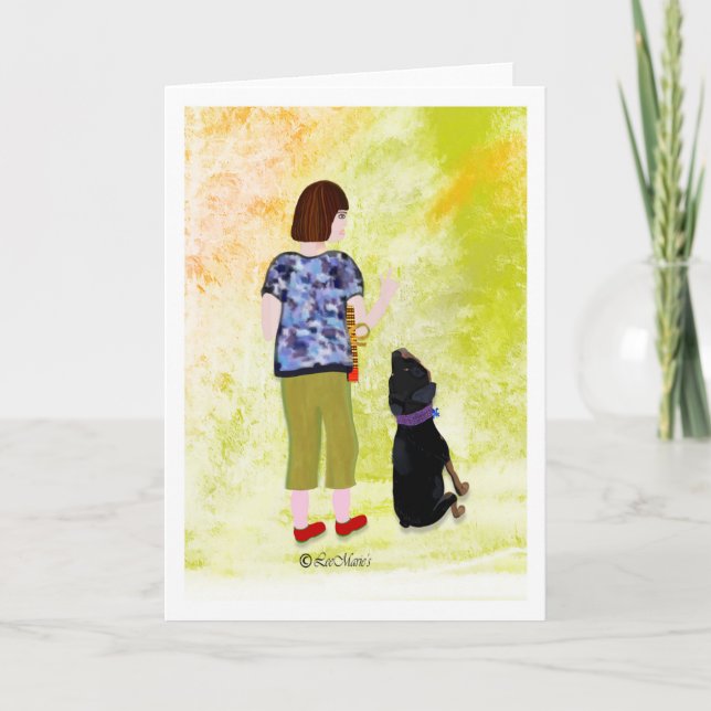 Tarjeta Paseando por el diseño creativo de LeeMarie (Anverso)