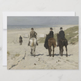 Tarjeta Paseo a caballo por la playa (por Anton Mauve)