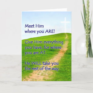 Tarjeta Paseo con Cristo