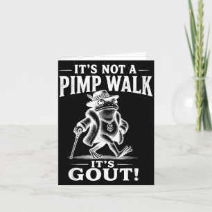 Tarjeta Paseo de no pichichi divertido rana con gota Meme