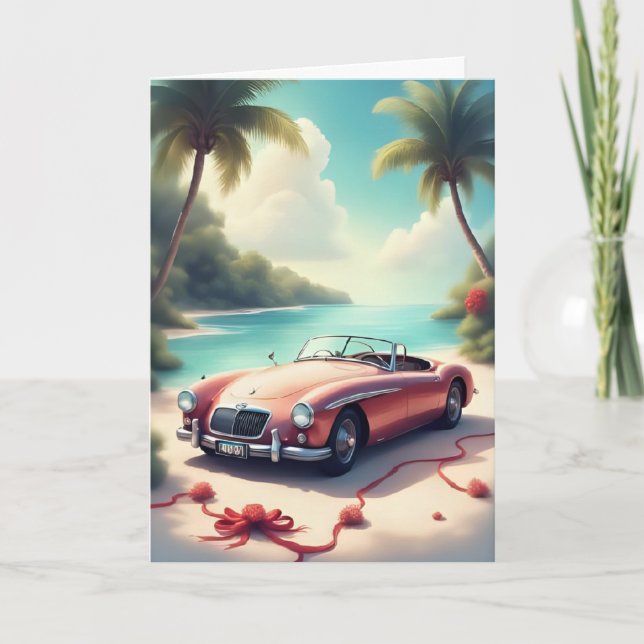 Tarjeta Paseo del paraíso de vacaciones (Anverso)