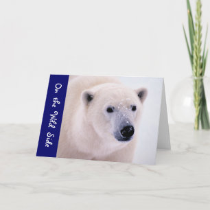 Tarjeta Paseo en el lado salvaje - oso polar