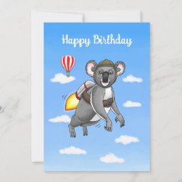 Tarjeta Paseo en Jetpack de Rocket Koala