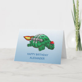Tarjeta Paseo en Jetpack de Rocket Turtle