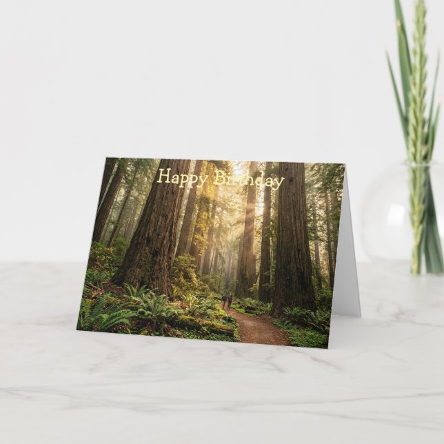 Tarjeta Paseo por el bosque (Anverso)
