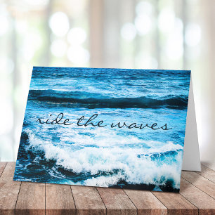 Tarjeta Paseo por el Océano Azul Tropical de Hawái