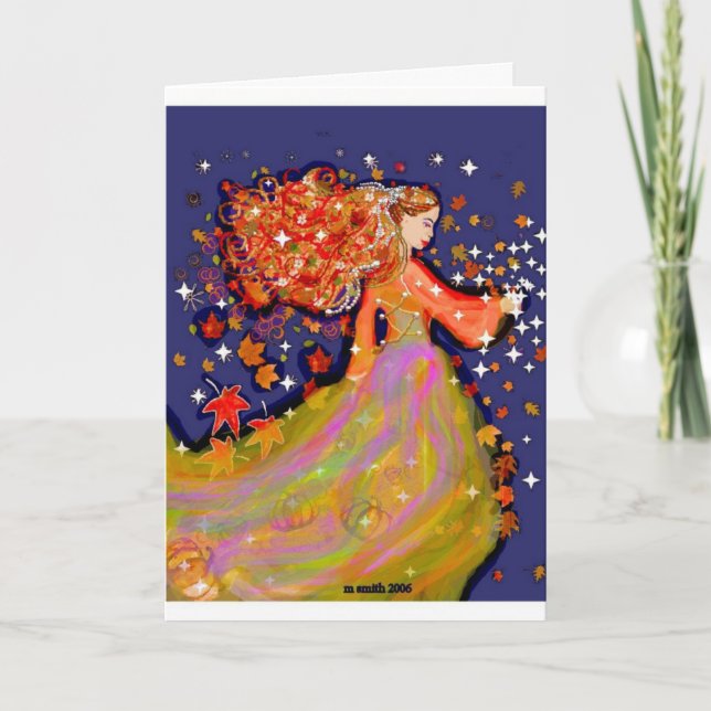 Tarjeta Paseos de otoño (Anverso)