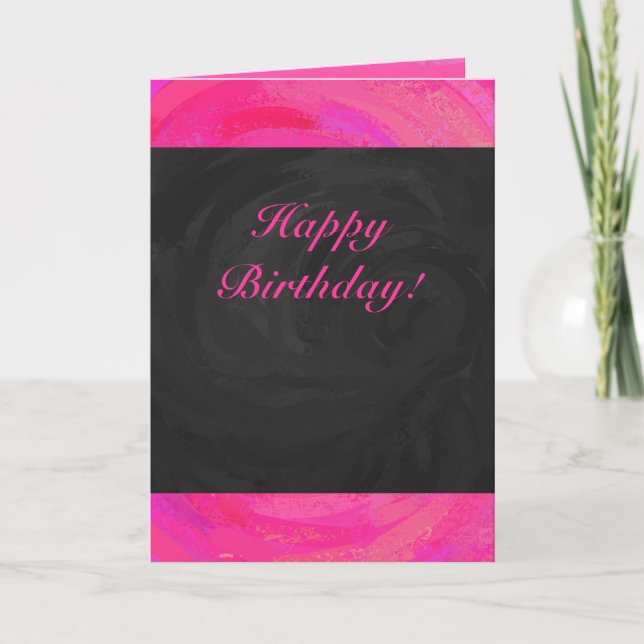 Tarjeta Pasiego rosa personalizado (Anverso)