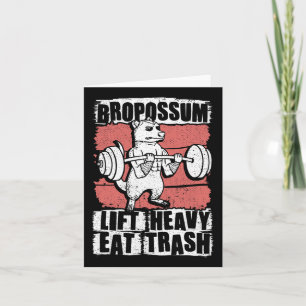 Tarjeta Pasillo de Gimnasio Opossum de la basura de la boc