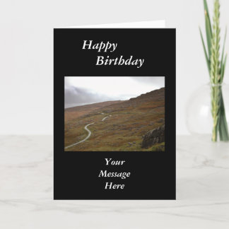 Tarjeta Paso de Healy, carretera con curvas en Irlanda