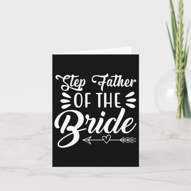 Tarjeta Paso Padre De La Novia Fiesta De La Boda (Anverso)
